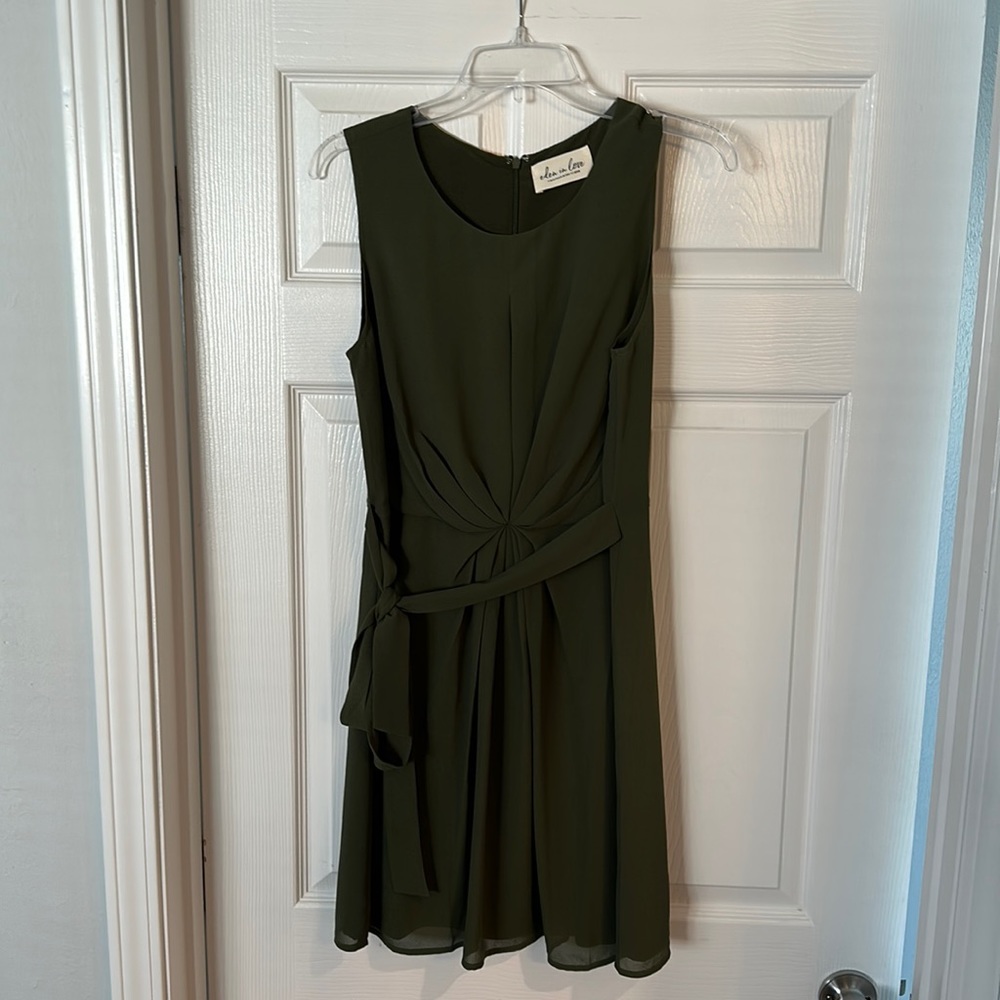 Olive Green Dress in Size M - NWOT